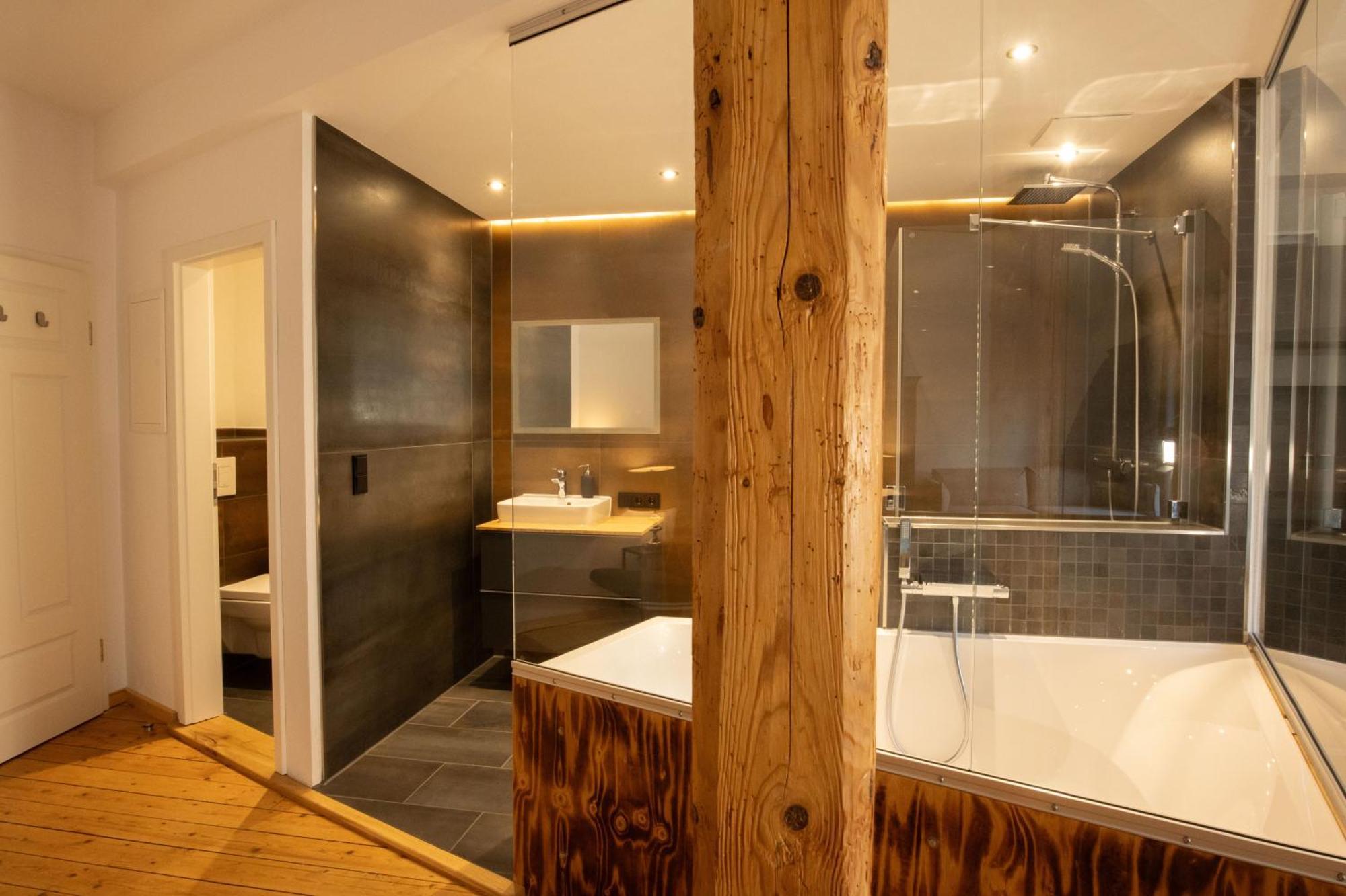 Loft Apartment Mit Grosser Badewanne B Mugeln Kültér fotó