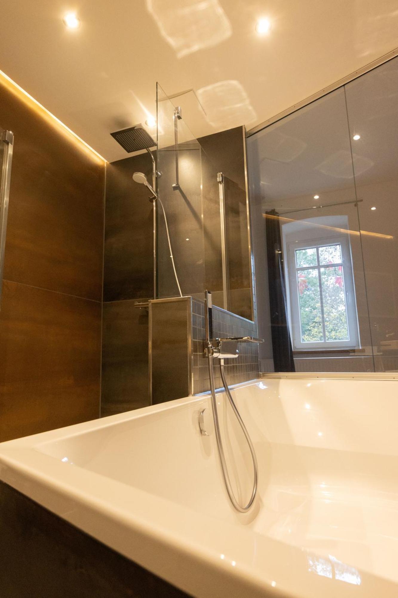 Loft Apartment Mit Grosser Badewanne B Mugeln Kültér fotó