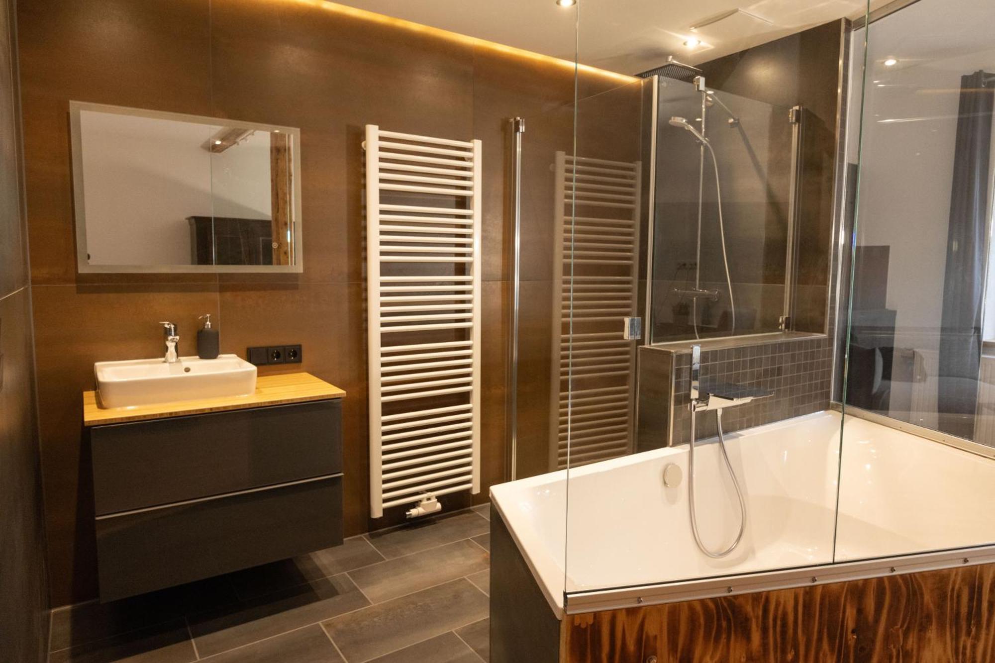 Loft Apartment Mit Grosser Badewanne B Mugeln Kültér fotó